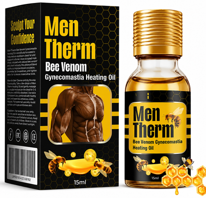 Men Therm Bee Venom Heating Oil – Chest Firming Warming Massage Oil for Men (15ml) | UAE