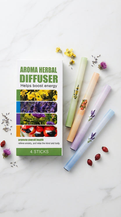 Pack of 4 Aroma Herbal Diffusers | Plant-Based UAE