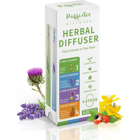Pack of 4 Herbal Diffusers | Nicotine-Free | Plant-Based UAE